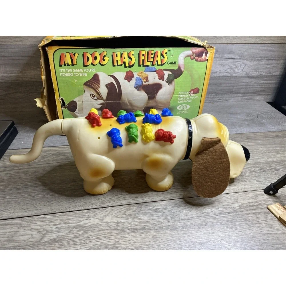 MY DOG HAS FLEAS 1979 Basset Hound Family Game Original Box no instruction